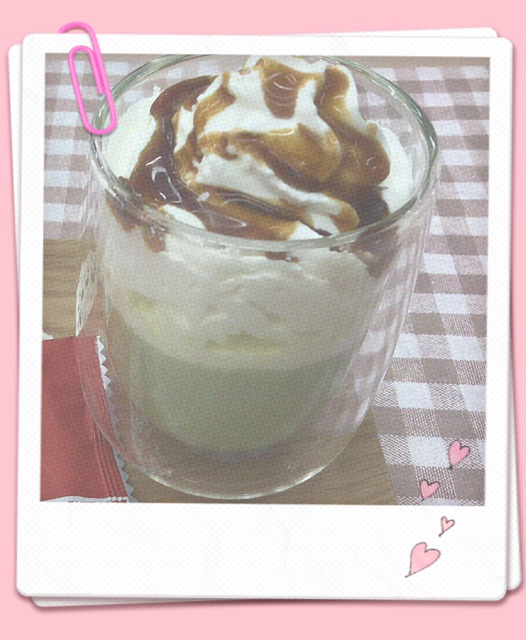黒蜜抹茶クリームラテ